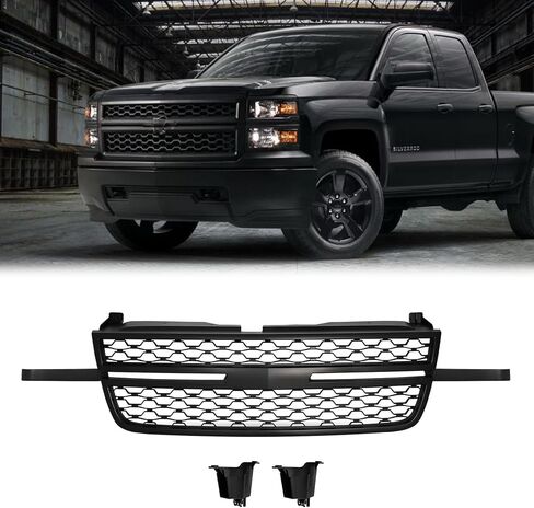 مجموعة الشبكة الأمامية Karpal متوافقة مع استبدال Chevy Silverado 2500HD 3500HD Chrome لـ 84107004 in Saudi Arabia