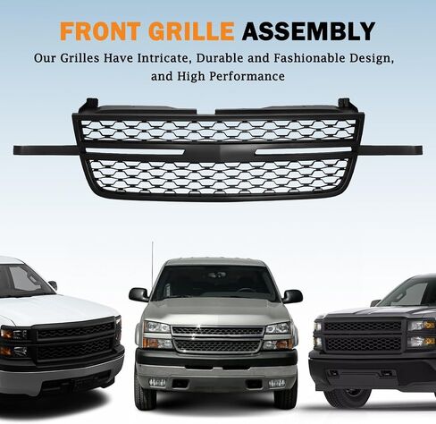 مجموعة الشبكة الأمامية Karpal متوافقة مع استبدال Chevy Silverado 2500HD 3500HD Chrome لـ 84107004 in Saudi Arabia