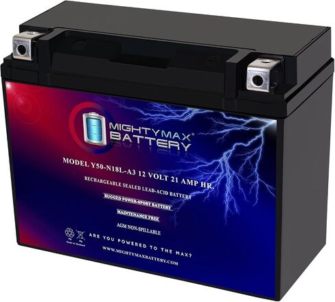Mighty Max Battery Y50-N18L-A3 بطارية Honda GL1200 Gold Wing 1200cc 1984-1987 in Saudi Arabia