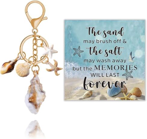 YALLNASL Seashell Bag Charms for Tote Bags Beach Accessories for Purse Backpack Women Men Beach Inspirational Keychains in Saudi Arabia
