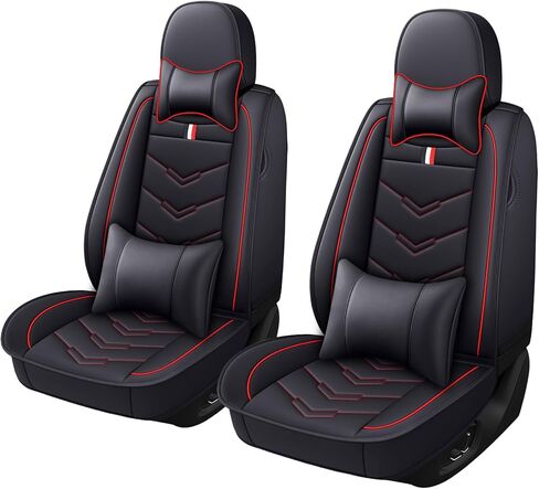 Car Seat Cover for Mercedes-Benz Sprinter 2003-2024, Waterproof Durable & Compatible Airbag, Premium Leather Seat Protector(2 Seats Standard,Black) in Saudi Arabia