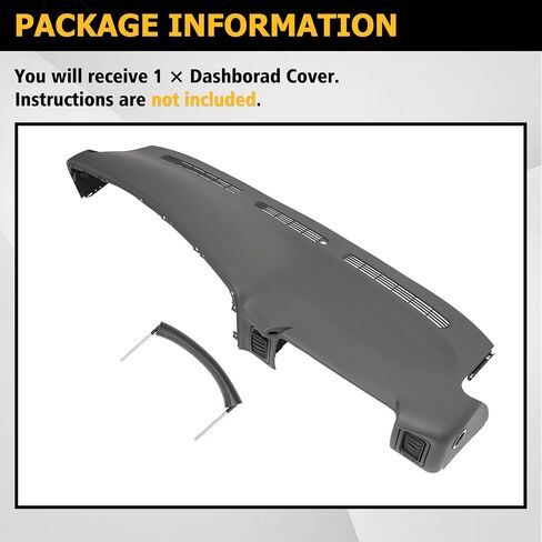 غطاء لوحة القيادة العلوي Kuafu متوافق مع 1999-2006 Chevy Chevrolet Silverado Avalanche Suburban Tahoe GMC Sierra Yukon XL CAPBOARK in Saudi Arabia