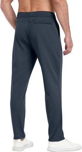 3 Pack Men's Workout Sweatpants with Pockets,Athletic Gym Tapered Joggers Pants for Men Running Pants in Saudi Arabia