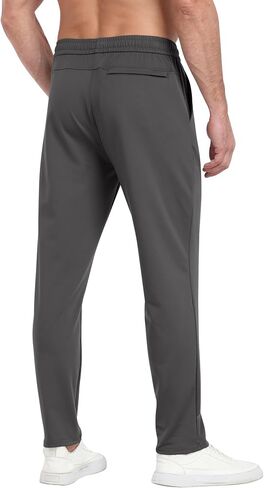 3 Pack Men's Workout Sweatpants with Pockets,Athletic Gym Tapered Joggers Pants for Men Running Pants in Saudi Arabia