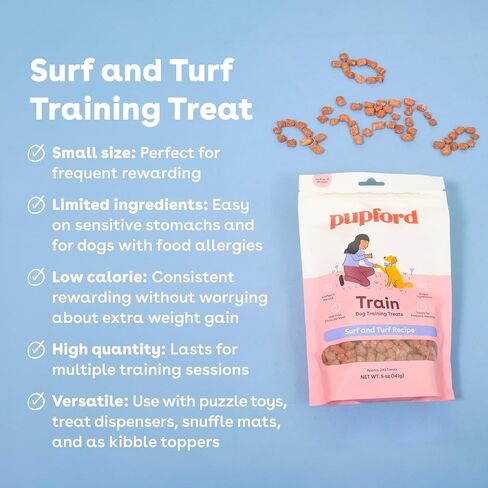 Pupford Freeze Dryze Training Treats for Dogs & Appies ، 190+ أربعة لدغات مكونات (Duck & Veggies ، 2.75 أوقية) in Kuwait