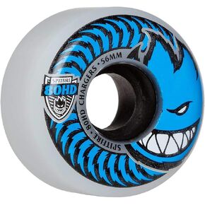 Spitfire Charger Conical Wheels Clear Blue 56mm/80hd Set
