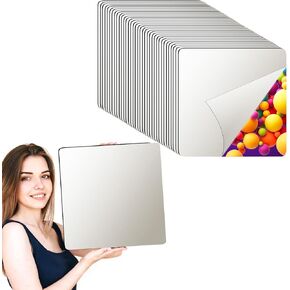 36PCS Gym Mirrors for Wall,16''x16'' Acrylic Mirrors, Thick Wall Mounted Mirror Tiles Self Adhesive Mirror,Wall Mirror for Gym for Wall Decor Living Room Ceiling Mirrors for Bedroom