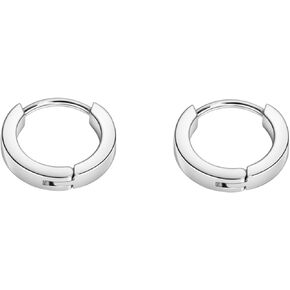 FANSING Titanium Earrings for Women Sensitive Ears 8mm Hoop Earrings Hypoallergenic Lightweight Earrings