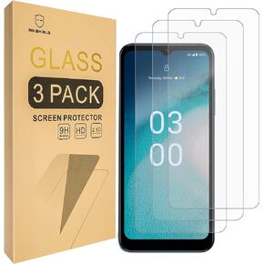 Mr.Shield Screen Protector For Nokia C300 [Case Friendly] [Tempered Glass] [Japan Glass with 9H Hardness] [3-Pack] Screen Protector