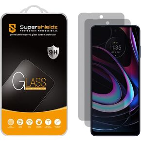 Supershieldz (2 Pack) (Privacy) Anti Spy Screen Protector Designed for Motorola Edge (2021) / Motorola Edge 5G UW, Tempered Glass, Anti Scratch, Bubble Free