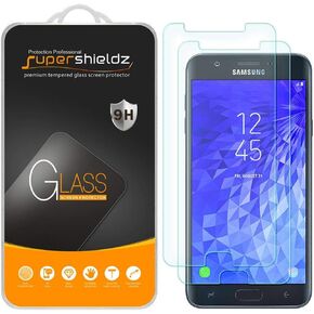 Supershieldz (2 Pack) Designed for Samsung (Galaxy J7 Crown) Tempered Glass Screen Protector, Anti Scratch, Bubble Free