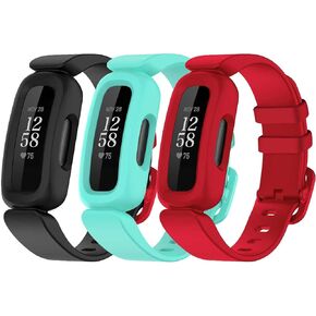 TopPerfekt Bands Compatible with Fitbit Ace 3 for Kids, Soft Silicone Waterproof Bracelet Accessories Sports Watch Strap Replacement for Fitbit Ace 3 Boys Girls