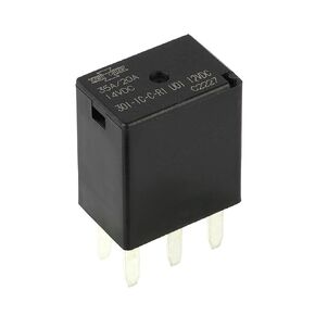 1Pce 301-1C-C-R1 U01 12VDC 35A 5Pins 1 Form C Quick Connect ISO 280 Micro Relay Automotive Relays SPDT with Resistor