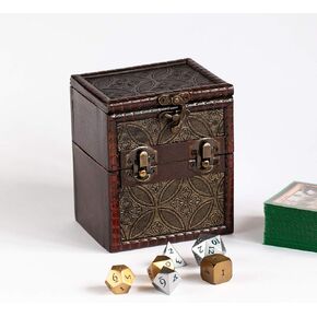 M01C Wooden Deck and Counter Box for Deck Protector Storage Trading Cards TCG MTG Magic FaB YGO EDH Commander Box FaB TCG PTCG Dice Box DnD Spell Box