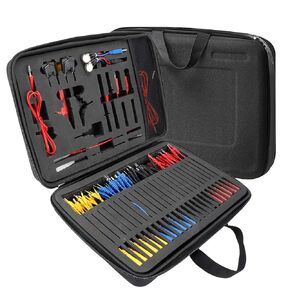 Multimeter Test Leads Kit 92 Pieces Automotive Circuit Test Leads Kit for Various Parts of The Vehicle's Electrical System with Carrying,Automotive Back Probe Kit,a Wide Range of Leads, Probes, Clips