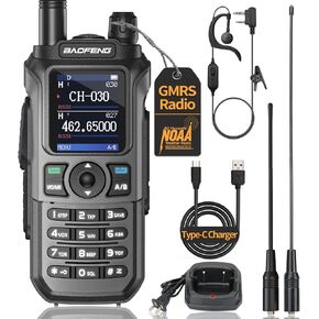 BAOFENG GMRS Radio GM21 GMRS Handheld Radio Long Range Walkie Talkies for UV-5R GMRS Rechargeable Two Way Radio with Battery NOAA Weather Receiver,999 Channels,Copy Frequency and USB-C Charger