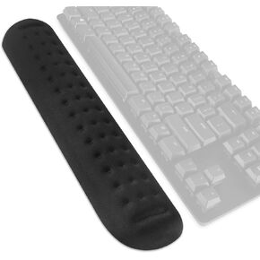 Linkidea Compact 80% TKL Keyboard Wrist Rest, 87 Keys Tenkeyless Gaming Mechanical Keyboard Wrist Rest Pad, Memory Foam Wrist Support Cushion Pad for Office, Computer, Laptop Typing (Black)