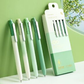 M&G 4 Pcs Gel Pens, 0.5mm Black Ink Pens Fine Point Smooth Writing High-End Series for Journaling Note Taking, Office School Supplies Gifts Women Men