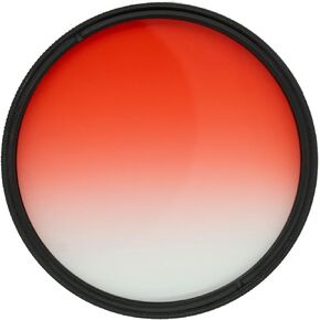 Pro Glass 72mm HD MC Graduating Red Color Filter for: Rokinon 85mm f/1.4 AS IF UMC Lens for Sony E Mount (85M-E) - 72 mm Red Filter, 72 Graduating Red Filter