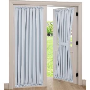 Kitchen Curtain Panels for Privacy Elegant Thermal Window Treatment Rod Pocket Sliding Door Curtain and Drape, 1 Panel, 54 by 40-inch, Deep Red