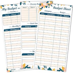 Saveyon Set of 70 a6 Budget Sheets for A6 Binder | 12 Monthly Budget Tracker Sheets | A6 Planner Inserts, A6 Budget Binder Inserts | Made for Cash Envelope System & Cash Envelope Binder
