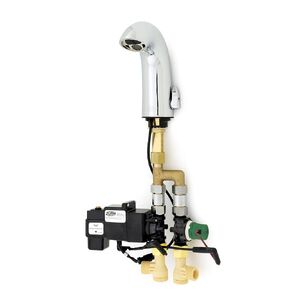 Aqua-FIT® Serio Series® Single Post Faucet with Integral Mixing Valve and 0.5 gpm Spray Outlet in Chrome