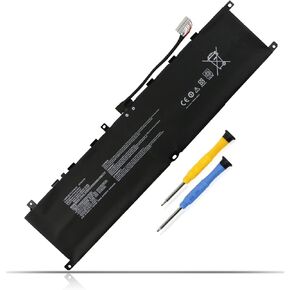 BTY-M57 65Wh Laptop Battery Compatible with MSI GP66 GP76 Leopard 10UE 10UG 10UH 11UE 11UG 11UH Vector GP66 GP76 12UE 12UG 12UH 12UGS 10UE-065ES 11UG-247CA MS-17K3 4280mAh 4 Cell 15.2V