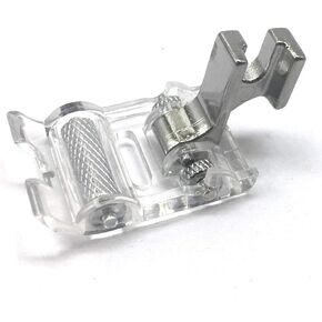 HONEYSEW Low Shank Leather Roller Sewing Machine Presser Foot 722L for All Low Shank Snap-On Singer, Brother,Janome and More