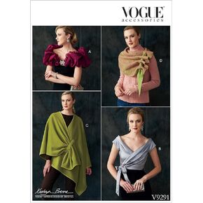Vogue Patterns Other Misses' Wraps, Small/Medium/Large, Green
