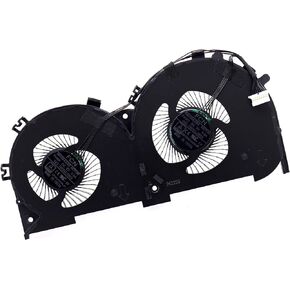 CPU Cooling Fan DFS2001059A0T w/GPU Cooler Fan DFS531005PL0T Replacement for Lenovo IdeaPad 700-15 700-15ISK