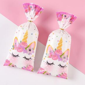 Dinosaur Party Candy Bag Decorations - 100pcs Dinosaur Gift Wrap Clear Gift Bags for Boy Candy Bags Cookie Bags Party Favor Bags for Bakery, Birthday, Wedding, Baby Shower Party Decoration