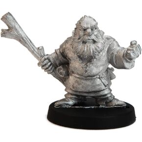Male Dwarven Wizard Figure (for 28mm Scale Table Top War Games) - Made in US