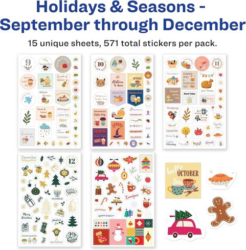 Avery Planner Stickers Variety Pack, 30 Sheets of Stickers, Set of 1,656 Productivity Stickers for Your Planner, Journal or Calendar (6785) in Saudi Arabia