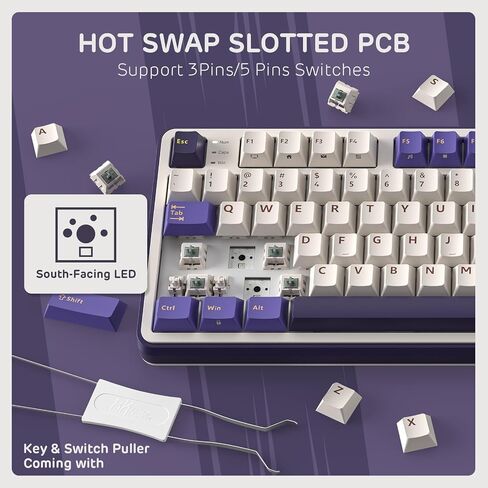 RK ROYAL KLUDGE S98 Wireless Mechanical Keyboard w/Smart Display & Knob in Kuwait