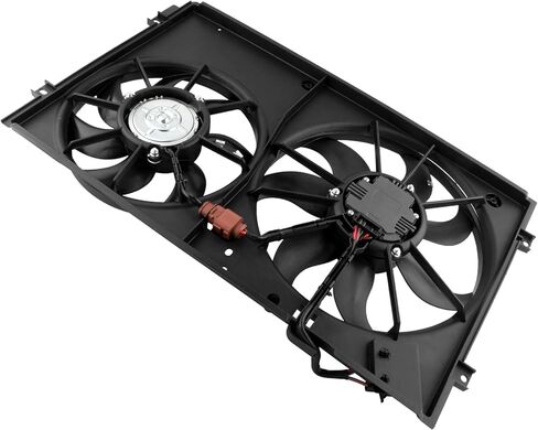 Engine Radiator Cooling Fan Assembly Fit for Volkswagen Beetle/Passat 2012-2013，Golf 2010-2013, Jetta 2005-2013, Rabbit 2012-2013 Replace# 1K0959455DH 1K0959455ET in Kuwait