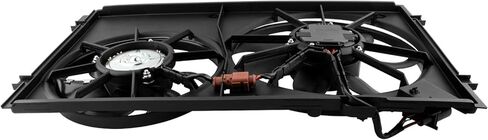 Engine Radiator Cooling Fan Assembly Fit for Volkswagen Beetle/Passat 2012-2013，Golf 2010-2013, Jetta 2005-2013, Rabbit 2012-2013 Replace# 1K0959455DH 1K0959455ET in Kuwait