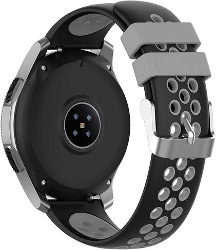 مجموعة من 3 أحزمة ساعة PINHEN مقاس 22 مم متوافقة مع ساعة Samsung Galaxy Watch 46 مم SM-R800 R800/Galaxy Watch 3 45 مم R840/Gear S3 Classic and Frontier، سوار ساعة رياضي من السيليكون الناعم للرجال والنساء (GGB، 22 مم) in Kuwait