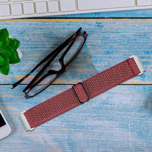 RuenTech 2 Pack Elastic Bands Compatible with Nerunsa P66XG P66D/Ddidbi P66D P66E/Dotn P66D/Hendari P66, Adjustable Nylon Straps Fashions Wristbands for P66 1.85'' Smartwatch in Saudi Arabia