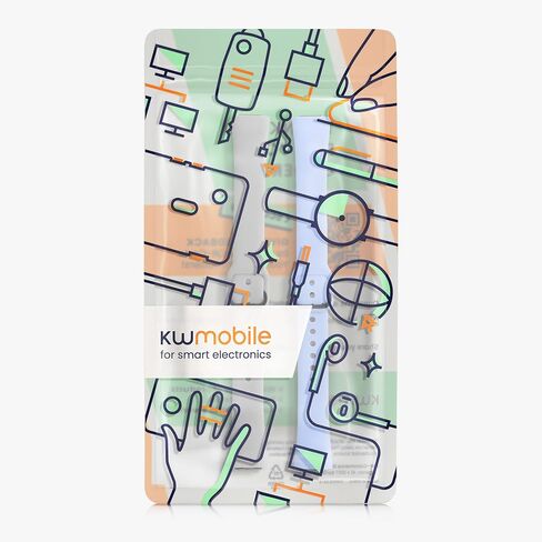 أحزمة kwmobile متوافقة مع أحزمة Samsung Galaxy Fit (SM-R370) - 2x سوار ساعة سيليكون بديل - أسود/أزرق داكن in Saudi Arabia