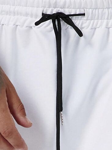 SOLY HUX Men's Letter Graphic Track Shorts Drawstring Waist Workout Sports Shorts in Saudi Arabia