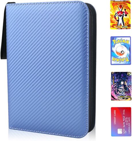 Card Binder 9 Pocket, 900 Double Sided Pocket PU Premium Card Book, Sturdy Collection Binder, Collector Album for TCG CCG Card Storage and Organisation (Black) in Saudi Arabia