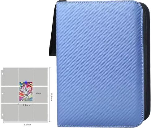 Card Binder 9 Pocket, 900 Double Sided Pocket PU Premium Card Book, Sturdy Collection Binder, Collector Album for TCG CCG Card Storage and Organisation (Black) in Saudi Arabia