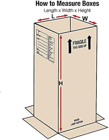 Aviditi INNERLAMP Corrugated Cardboard Box 12" L x 12" W x 46" H, Kraft, for Shipping, Packing and Moving (Pack of 15) in Saudi Arabia