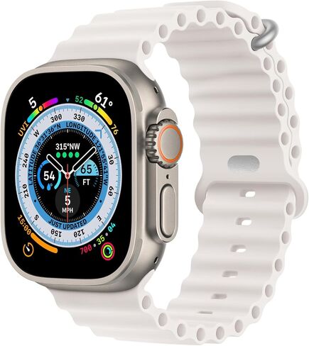 حزام Ocean متوافق مع سوار ساعة Apple 49 مم 45 مم 44 مم 42 مم 41 مم 40 مم 38 مم، حزام رياضي قابل للتعديل للنساء والرجال مع إبزيم لساعة Apple Ultra iWatch Series 8 7 6 5 4 3 2 1 SE in Saudi Arabia