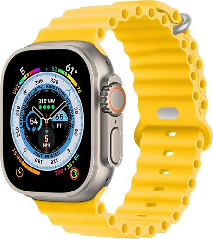 حزام Ocean متوافق مع سوار ساعة Apple 49 مم 45 مم 44 مم 42 مم 41 مم 40 مم 38 مم، حزام رياضي قابل للتعديل للنساء والرجال مع إبزيم لساعة Apple Ultra iWatch Series 8 7 6 5 4 3 2 1 SE in Saudi Arabia