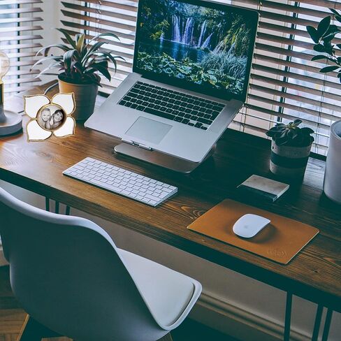 2x2 Round Photo Picture Frame with Petal Shaped Mirrors Gold Flower Shaped for Tabletop Desktop Display (Frame 4X4) in Kuwait