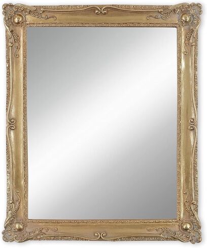 Gold Mirrors for Living Room Bedroom, Vintage Makeup Mirror for Wall and Desk in Saudi Arabia