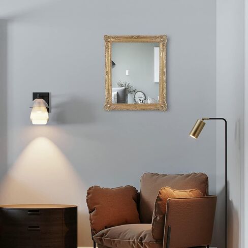 Gold Mirrors for Living Room Bedroom, Vintage Makeup Mirror for Wall and Desk in Saudi Arabia