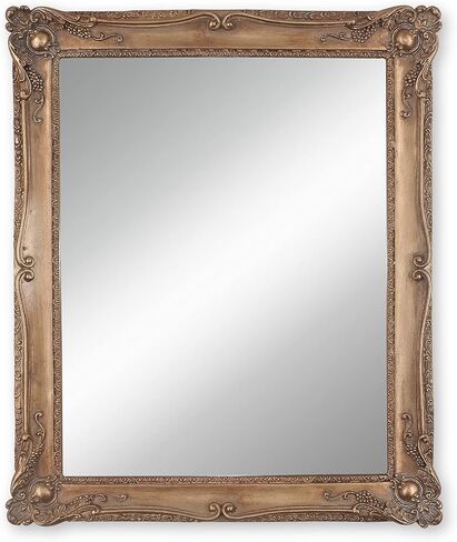 Gold Mirrors for Living Room Bedroom, Vintage Makeup Mirror for Wall and Desk in Saudi Arabia