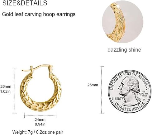 أقراط دائرية من الذهب والفضة عيار 18 قيراط للنساء، أقراط هوجي هوب بعقدة ذهبية مكتنزة متوسطة الحجم، هدايا مجوهرات عصرية in Kuwait